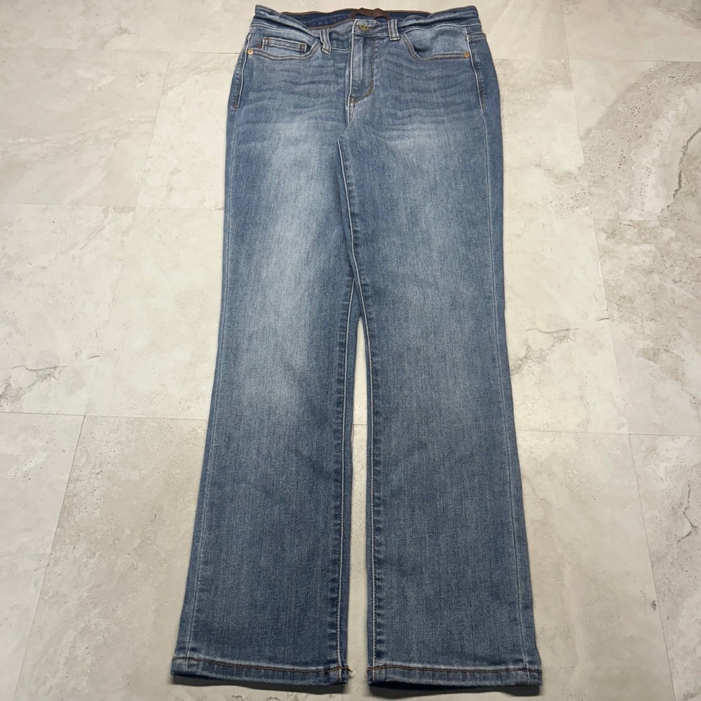 Judy Blue Skinny Fit Capri Jeans Medium Wash Blue Womens Size 9/29 High Rise